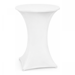 Stehtischhusse Stretch Weiß