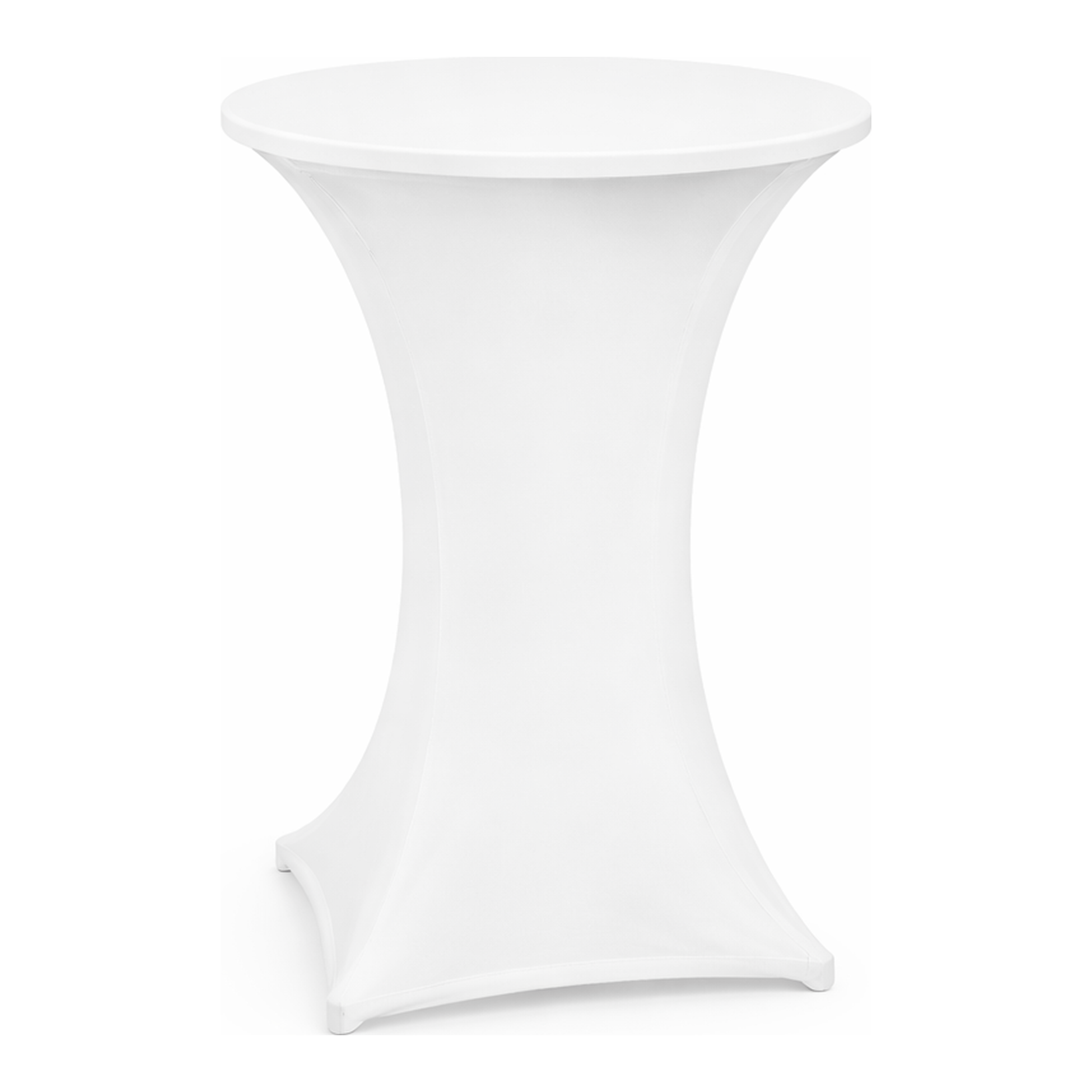 Stehtischhusse Stretch Weiß